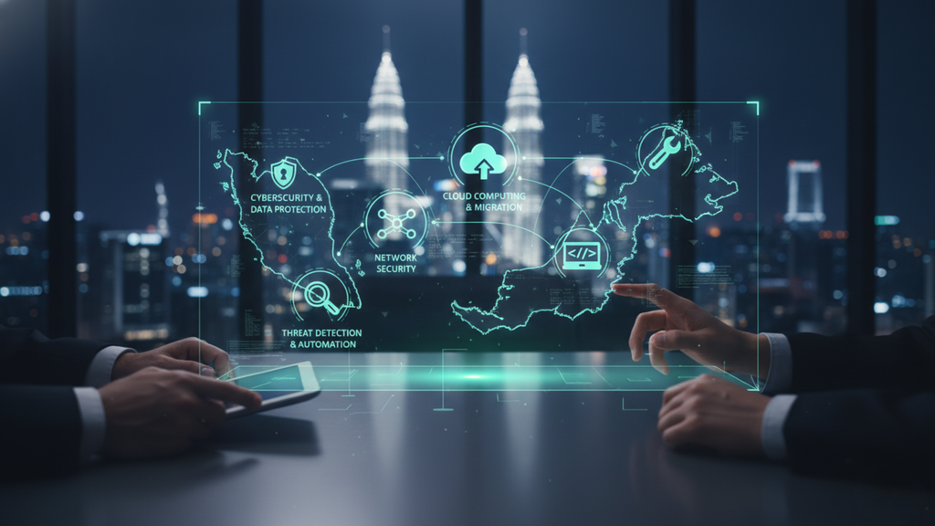 Cybersecurity and cloud computing professionals working in Malaysia, highlighting top skills for 2026